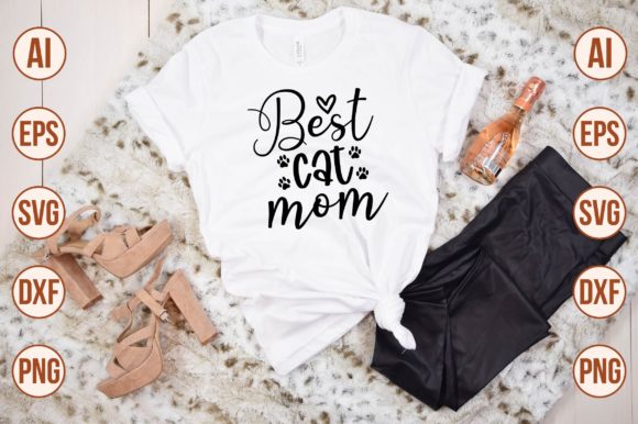 Best Cat Mom Svg: Graphics for Crafts & Content