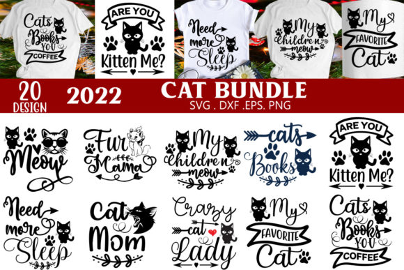 Cat Svg Bundle for Graphics and Crafts