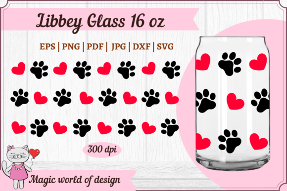 Dog Mom Svg for Libbey Can Glass 16 Oz