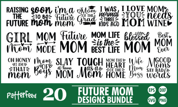 Future Mom SVG Bundle, Mother’s Day SVG