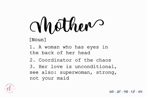 Mother SVG - Graphics for Crafts