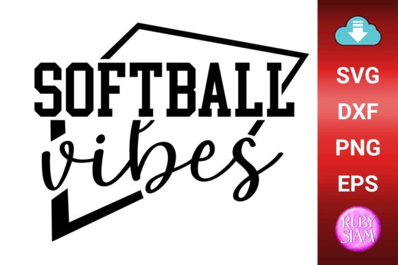 Softball Vibes Svg, Proud Mom Svg